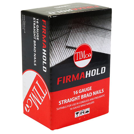TIMCO FirmaHold Collated 16 Gauge Straight A2 Stainless Steel Brad Nails - 16g x 25