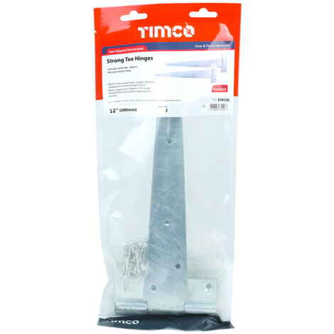 TIMCO Strong Tee Hinges Hot Dipped Galvanised - 12"