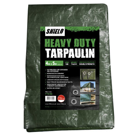 TIMCO Heavy Duty Tarpaulin Green - 4 x 5m