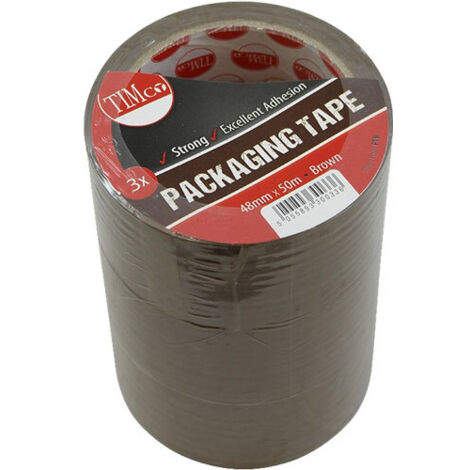 TIMCO Packaging Tape Brown - 50m x 48mm (1/3)