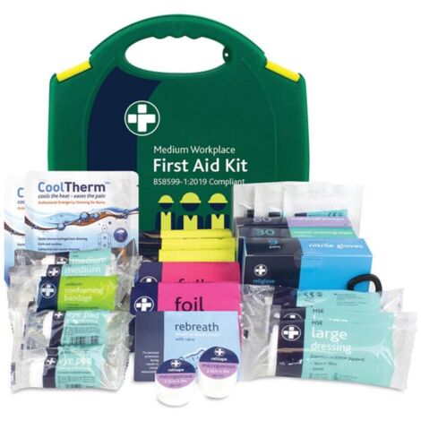 TIMCO Workplace First Aid Kit British Standard Compliant - Medium