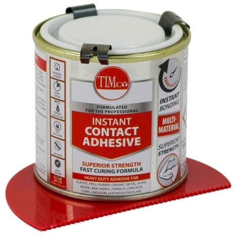 TIMCO Contact Adhesive, Rapid Setting Multi-Purpose Impact Resistant Adhesive - 250ml (1/2)