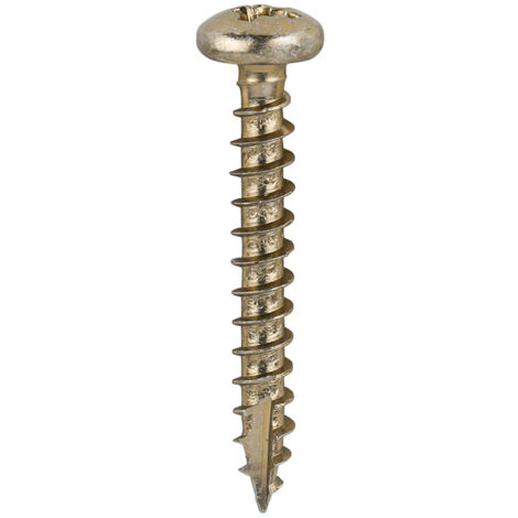 TIMCO Classic Multi-Purpose Pan Head Gold Woodscrews - 3.5 x 25