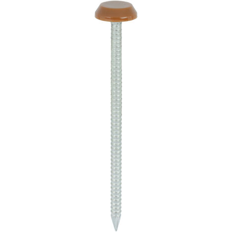 TIMCO Polymer Headed Nails A4 Stainless Steel Clay Brown - 65mm