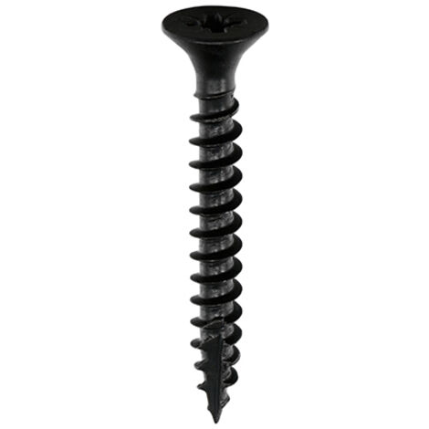 TIMCO Classic Multi-Purpose Countersunk Black Woodscrews - 4.0 x 40