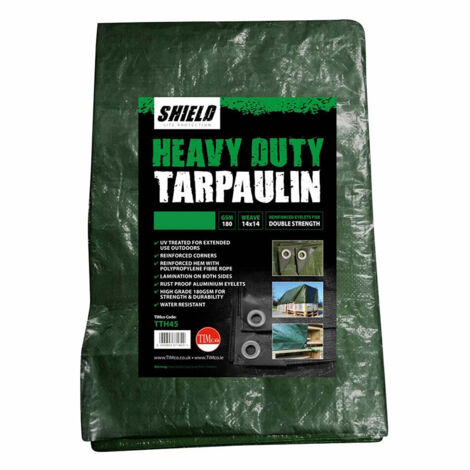 TIMCO Heavy Duty Tarpaulin Green - 2 x 3m (1/2)