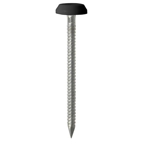 TIMCO Polymer Headed Nails A4 Stainless Steel Black - 65mm