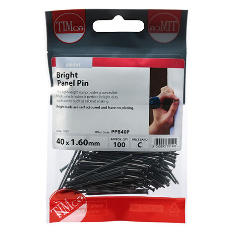 TIMCO Panel Pins Bright - 40 x 1.60