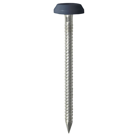 TIMCO Polymer Headed Nails A4 Stainless Steel Anthracite Grey - 50mm