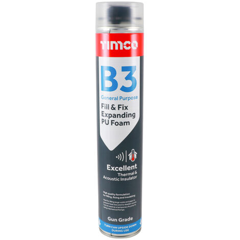 TIMCO Fill & Fix Expanding PU Foam B3 Gun Grade - 750ml