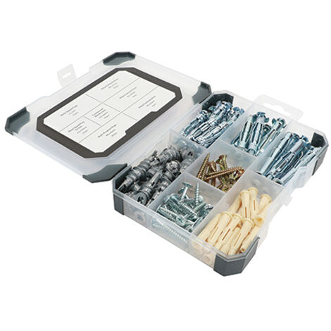 TIMCO Plasterboard Fixings Mixed Tray - 102pcs