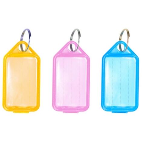 Timco Coloured Key Tags - Mixed Colours (6 Pack)