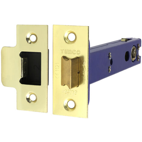 TIMCO Architectural Tubular Latch Electro Brass & Satin Nickel - 128mm