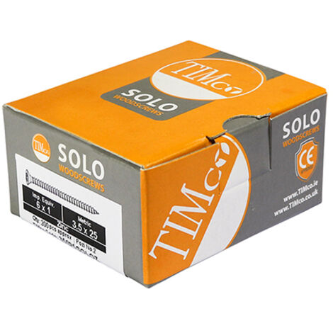 TIMCO Solo Countersunk Silver Woodscrews - 6.0 x 150