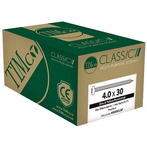 TIMCO Classic Multi-Purpose Countersunk Gold Woodscrews - 6.0 x 200
