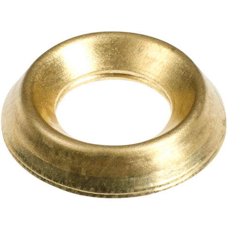 TIMCO Screw Cups Electro Brass - To fit 6 Gauge Screws (1/2)