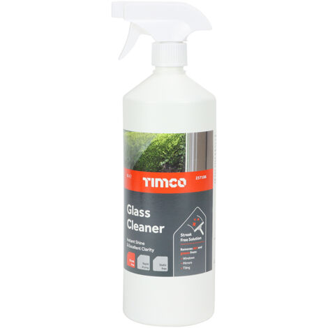 A rapid drying glass cleaner that effortlessly removes dirt and grease whilst leaving a streak and static free finish. Ideal for windows and mirrors but also suitable for tiling, PC monitors and TVs.