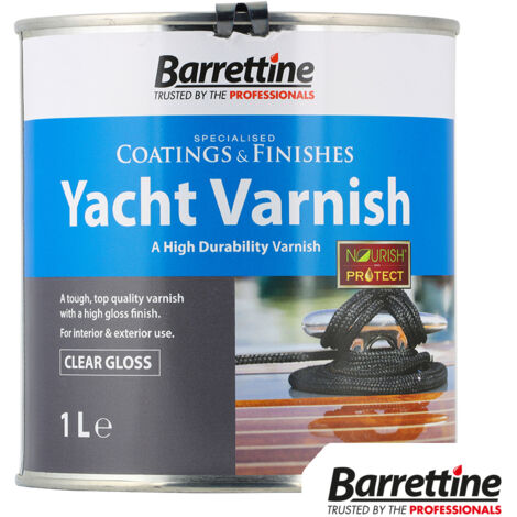 Barrettine Nourish & Protect Yacht Varnish Clear Gloss 1L