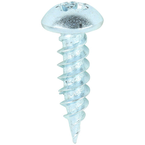 TIMCO Twin-Threaded Round Head Silver Woodscrews - 8 x 5/8
