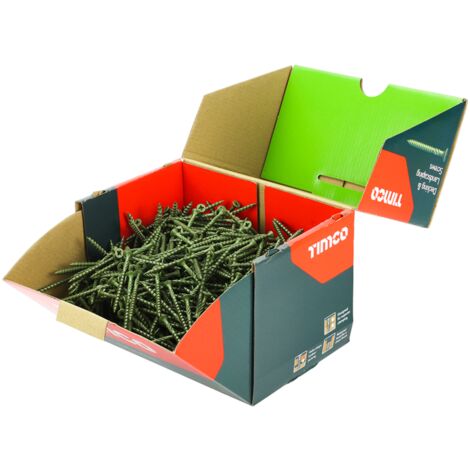 Timco Double Countersunk Decking Screws (Green) PZ2 - 4.6 x 60mm (1000 Box)
