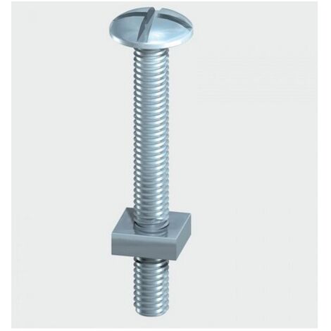 TIMCO Roofing Bolts & Square Nuts Silver - M8 x 80 (1/2)