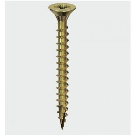 TIMCO C2 Strong-Fix Multi-Purpose Premium Countersunk Gold Woodscrews - 3.5 x 25