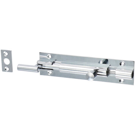 TIMCO Necked Barrel Bolt Polished Chrome - 100 x 25mm