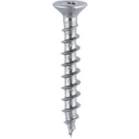 TIMCO Window Fabrication Screws Countersunk with Ribs PH Single Thread Gimlet Point Zinc - 4.3 x 35