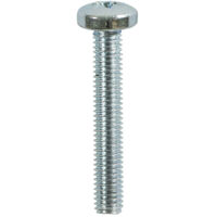 TIMCO Machine Pan Head Silver Screws - M6 x 25