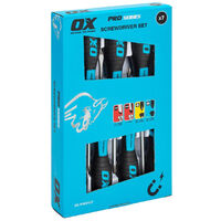 OX Pro 7 Piece Screwdriver Set - Card Display Box