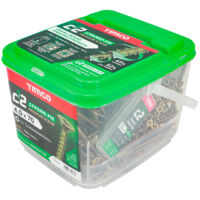 TIMCO C2 Strong-Fix Multi-Purpose Premium Countersunk Gold Woodscrews - 4.0 x 70