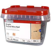 TIMCO Round Wire Nails Bright - 75 x 3.75