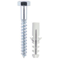 TIMCO Coach Screws Hex Head Silver - 6.0 x 60