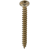 TIMCO Classic Multi-Purpose Pan Head Gold Woodscrews - 5.0 x 50