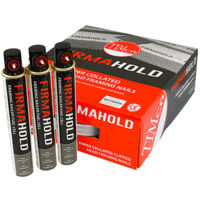 TIMCO FirmaHold Collated Clipped Head Ring Shank Bright Nails & Fuel Cells - 2.8 x 63/3CFC