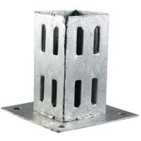 TIMCO Bolt Down Post Support Quick Fit Hot Dipped Galvanised - 75mm