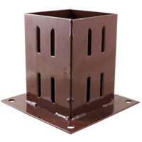 TIMCO Bolt Down Post Support Quick Fit Oxide Red - 100mm