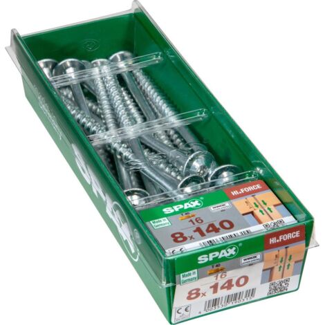 SPAX Tornillo para madera HI.FORCE WIROX,8x140mm,16 piezas - caja de cartón L-4251010801417 (1/5)
