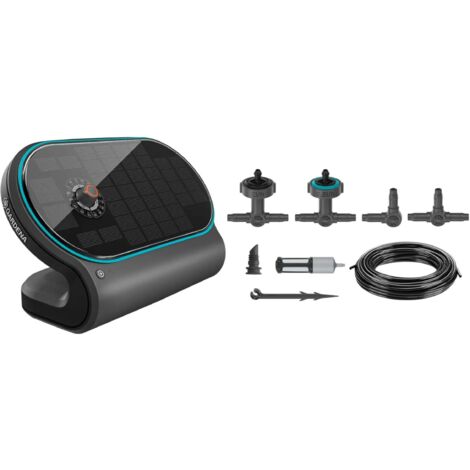 GARDENA Riego por energía solar AquaBloom L Set, sistema de riego automático