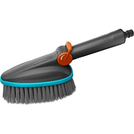 GARDENA Cepillo de limpieza del hogar de mano M cerdas suaves Cleansystem, para áreas medianas como vallas de jardín, ideal para superficies suaves o delicadas como madera o limpiar el coche, (18842- (1/5)