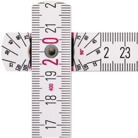 Stabila Metro plegable de madera serie 400 ,Type 1407 GEO, 3 m  cm/mm  blanco
