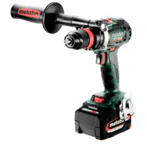 Taladro/atornillador inalámbrico METABO BS 18 LTX BL QI (602359650) carcasa de plástico 18 V 2 x 5,2 Ah Li-Ion + ASC 55