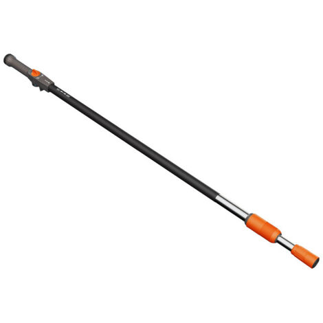 GARDENA Mango para cepillo Cleansystem telescópico M-XL para limpieza del hogar y jardín, longitud 155-260cm, caudal regulable, sistema de conexión sencilla (18804-20) (1/5)