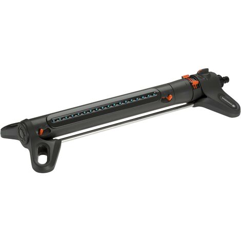 GARDENA Aspersor de riego Oscilante Aquazoom L para superficies de riego de 350 m2, alcance 21 m y ancho de aspersión de 17 m (18714-20)