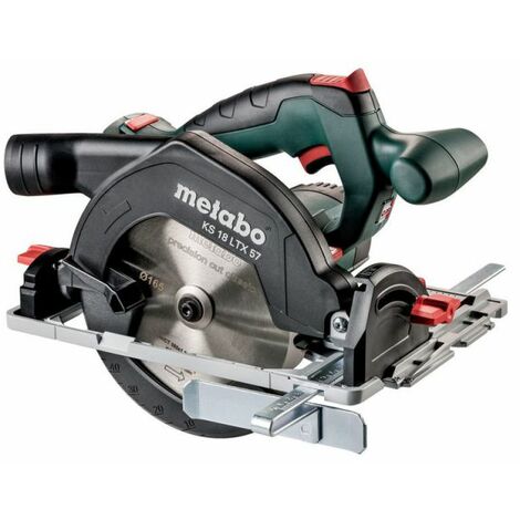 Sierra circular Metabo KS 18 LTX 57 – Alimentación eléctrica 18V – Profundidad de corte 57mm – Diámetro de disco 165mm – Incluye cargador (1/10)