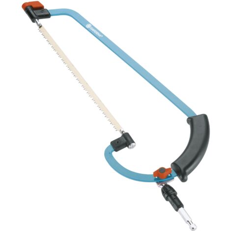 GARDENA Sierra de podar Combisystem 350 mm, sierra manual con hoja giratoria 360°, seguro antirrotación de la hoja, tensión de la hoja ajustable, compatible con todos los mangos combisystem (00691-20)