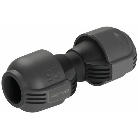 Conector Gardena de 25 mm 2775-20 para extender tubos de montaje.