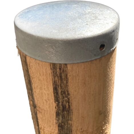 Winox – Chapeau rond galvanisé pour poteaux Ø6 cm – Acier galvanisé à chaud – Protection extérieure – Finition esthétique durable