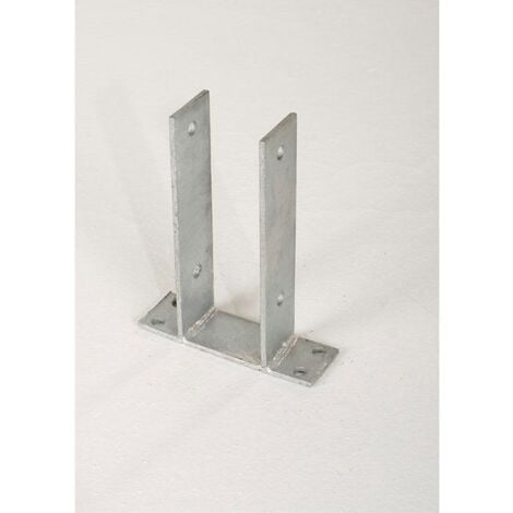 Support U à fixer pour poteau 9x9 cm