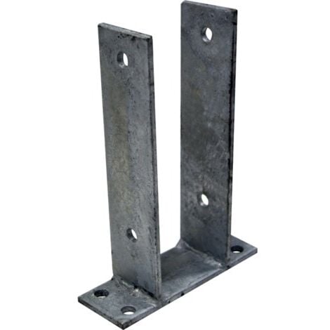 Support U à fixer pour poteau 9x9 cm